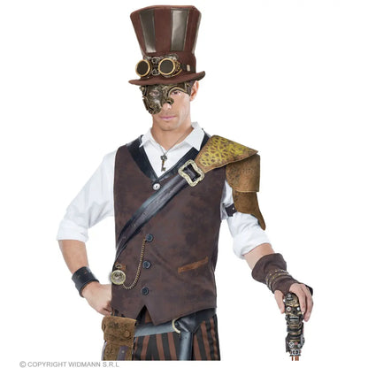 DEMI-MASQUE STEAMPUNK CUIVRE
