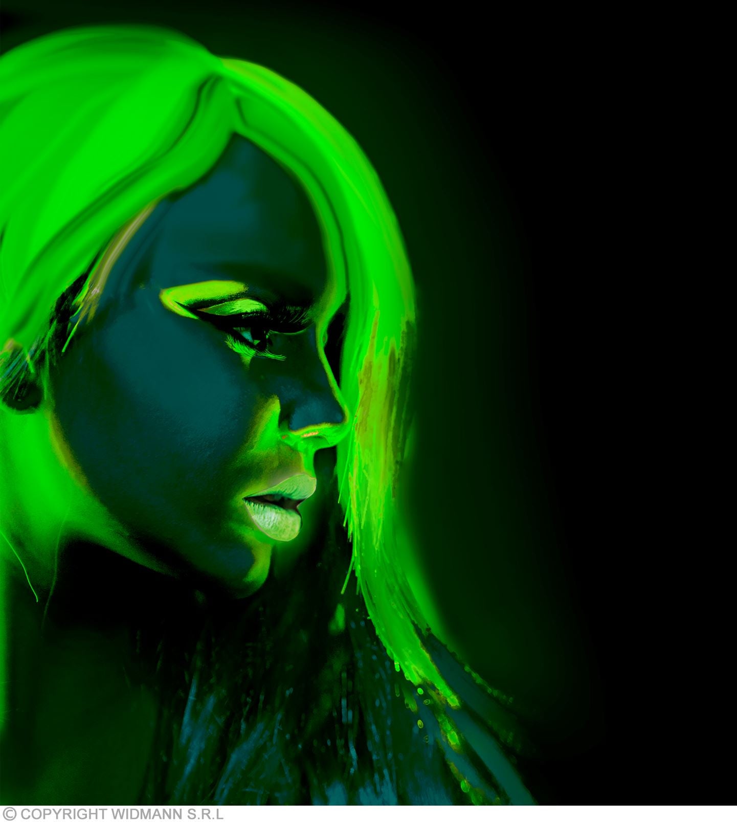 Maquillage Vert Fluo - Néon