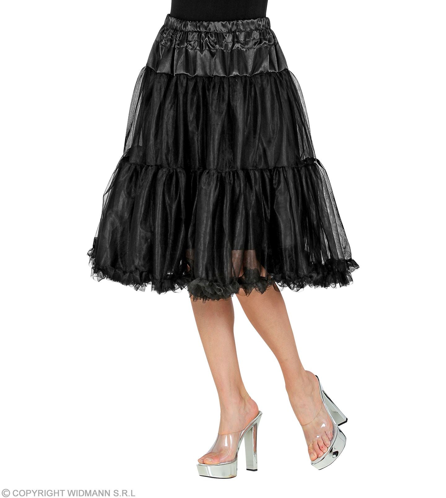 JUPE/JUPON EN TULLE NOIR 65 cm