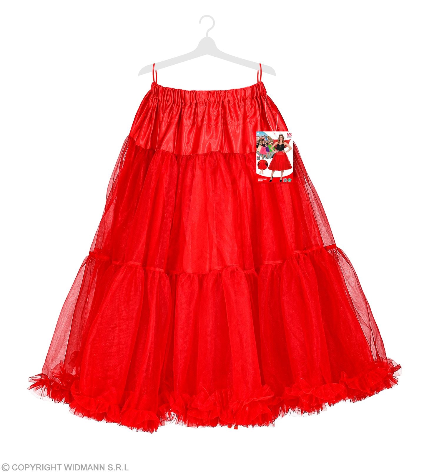 JUPE/JUPON EN TULLE ROUGE 65 cm