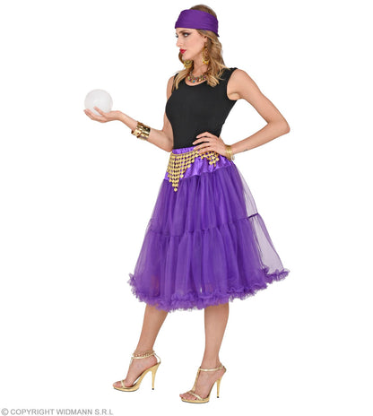 JUPE/JUPON EN TULLE VIOLET 65 cm