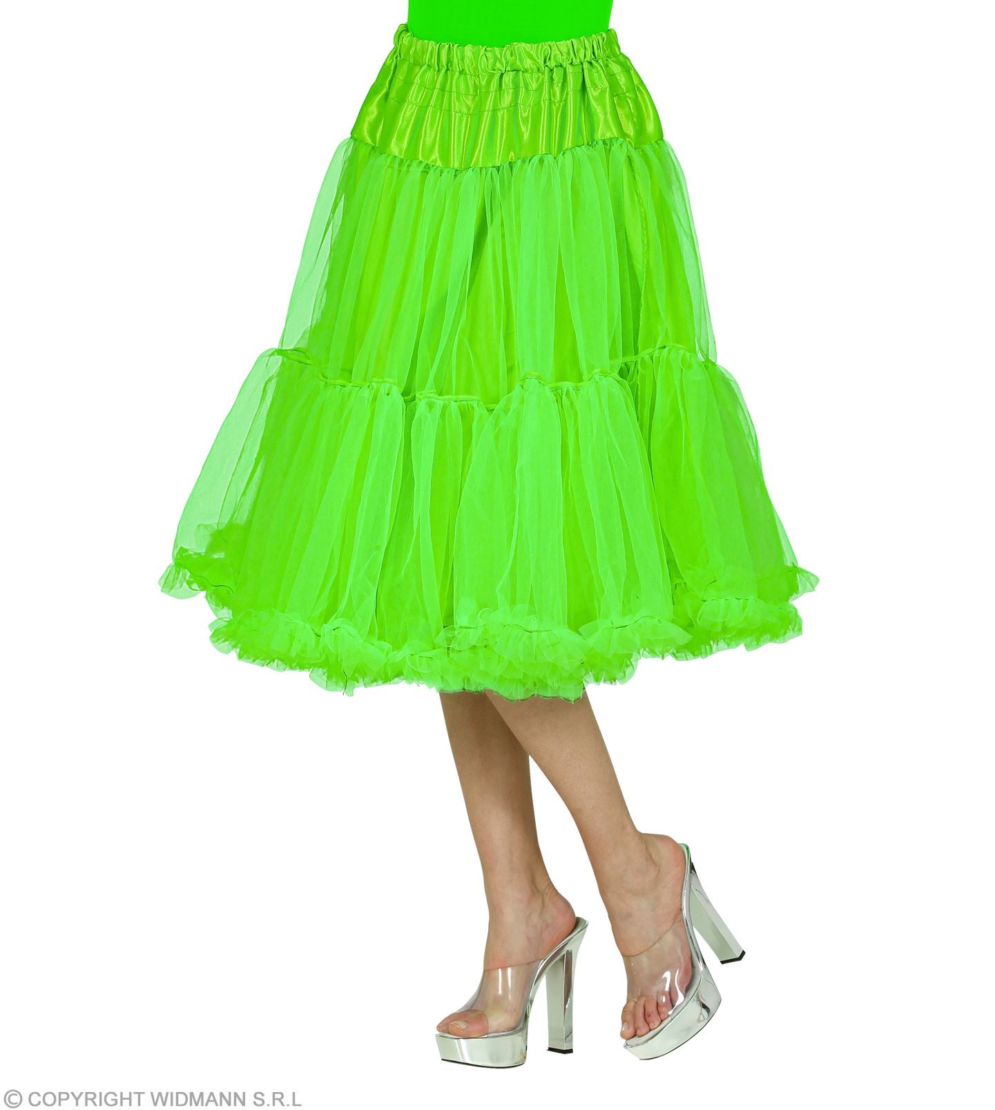 JUPE/JUPON EN TULLE VERT 65 cm