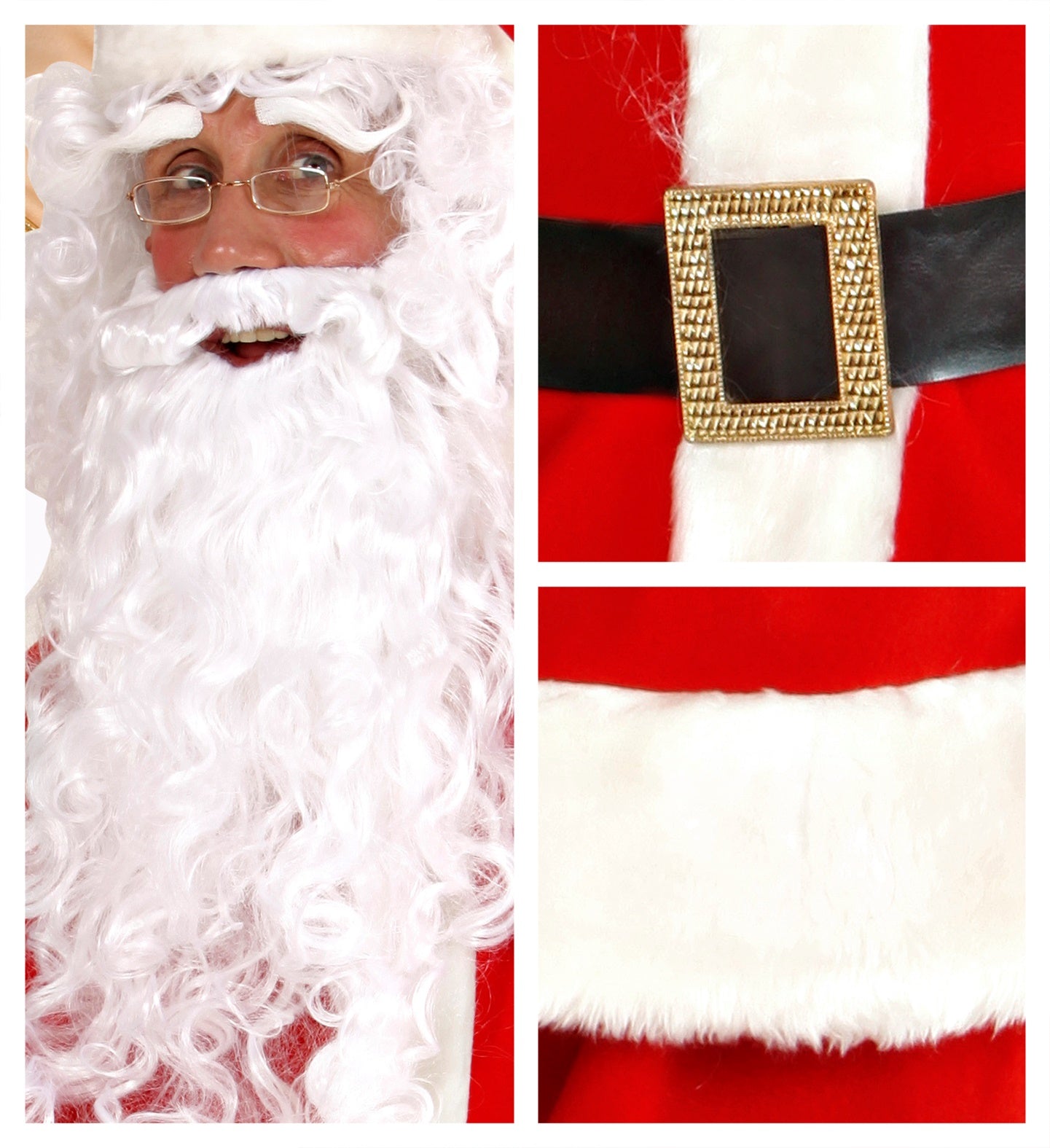 "PERE-NOEL SUPER DELUXE" (casaque,pantalon, ceinture, chapeau, surbott..TAILLE: AUN