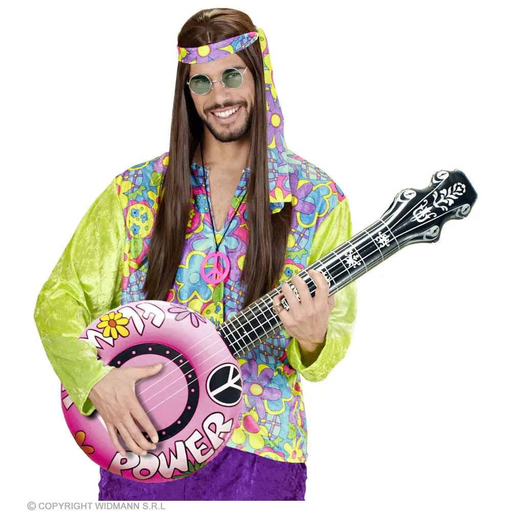 BANJO GONFLABLE ROSE 100 cm