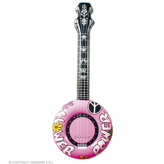 BANJO GONFLABLE ROSE 100 cm