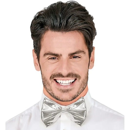 Nœud Papillon Argent Métallisé