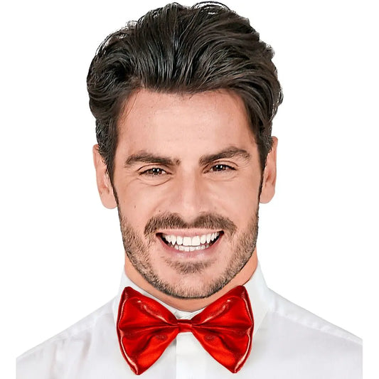 Nœud Papillon Rouge Métallisé