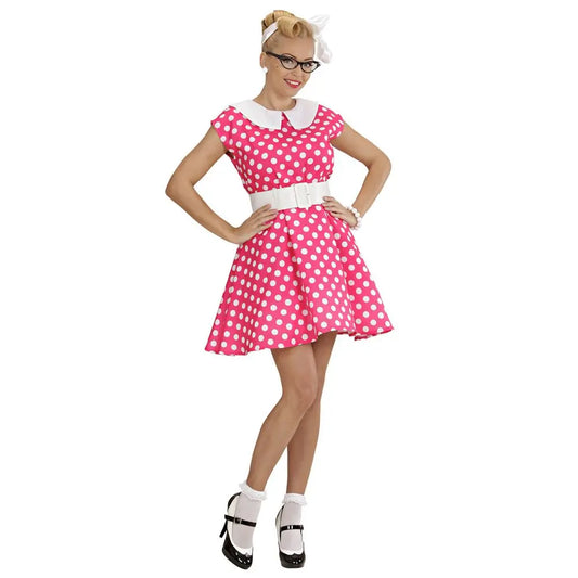 Costume Femme Années 50 - Rose - M