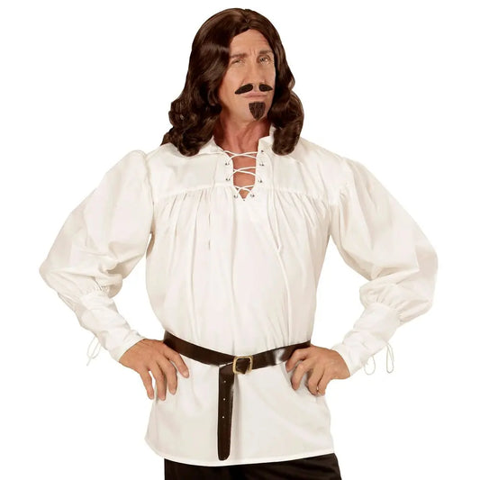 Chemise Pirate/Mousquetaire Adulte Blanc - M/L