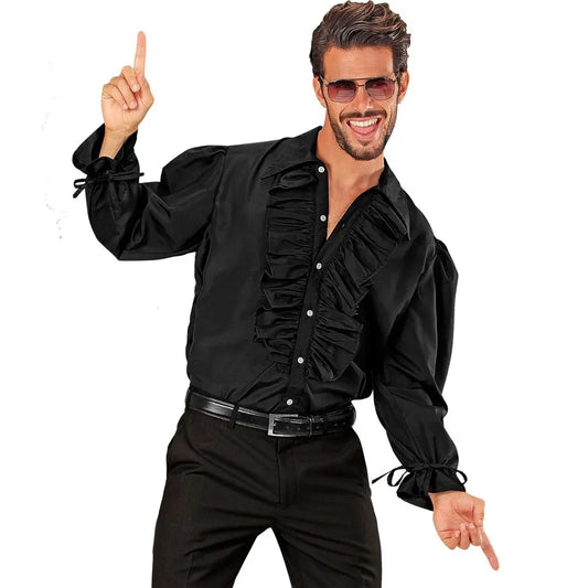 Chemise Homme ''Ruffle'' Noir - XL