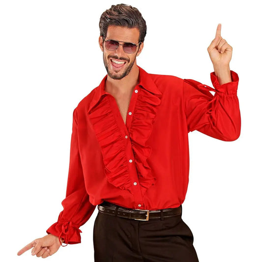 Chemise Homme ''Ruffle'' Rouge - M/L