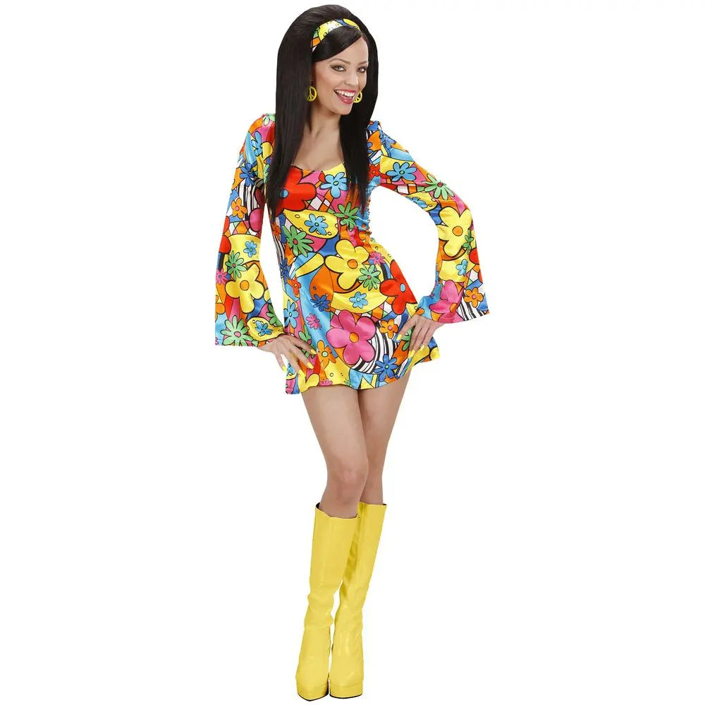 Costume Femme Hippie Flower - M