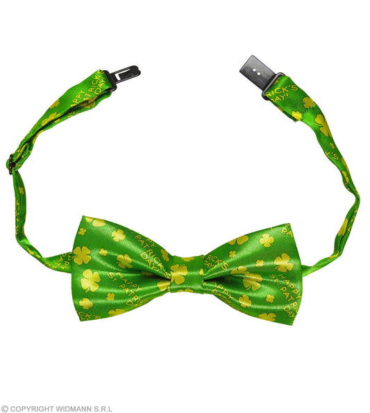 NOEUD PAPILLON ST PATRICK ajustable, en satin