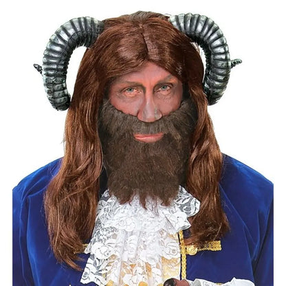 Perruque avec cornes "La Belle est la Bête"