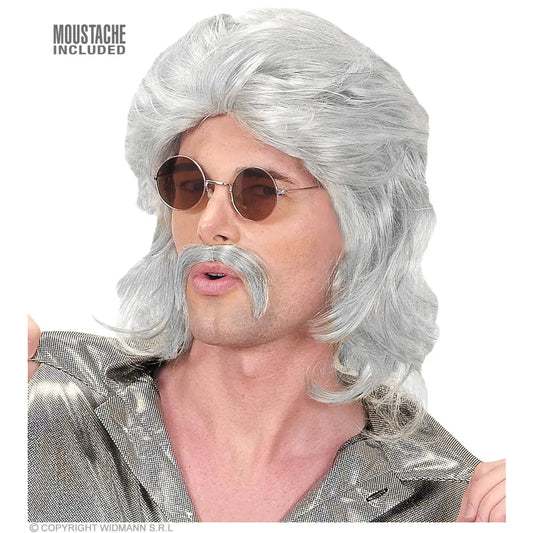 "PERRUQUE ET MOUSTACHE HOMME DES ANNEE 