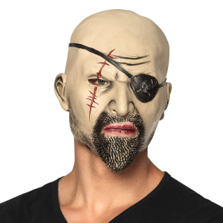 Masque tête latex Pirate