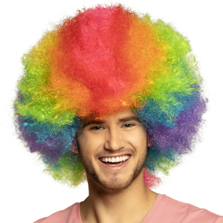 Perruque Clown Rainbow deluxe