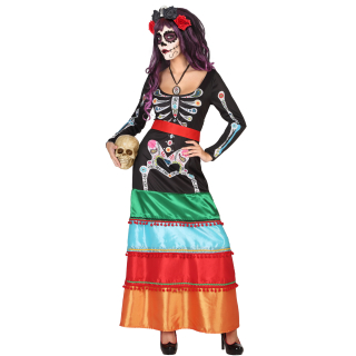 costume squelette mexique XS/S