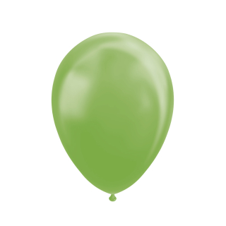 25 Balloons 12" metallic green