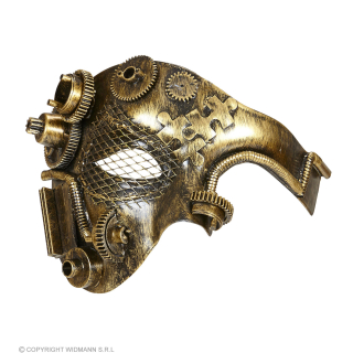 DEMI-MASQUE STEAMPUNK CUIVRE