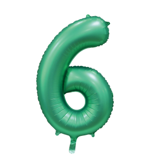 Foilballoon 34" no. 6 satin green