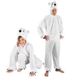 Costume adulte Ours polaire peluche