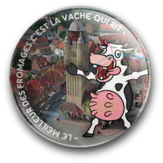 Badge Le meilleur des fromage c'est la vache qui rit