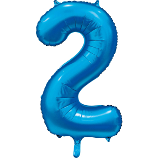 Foilballoon 34" no. 2 satin blue