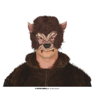 DEMI-MASQUE LOUP-GAROU, LATEX