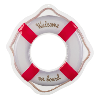 PVC décoration murale Navy 'Welcome on board'