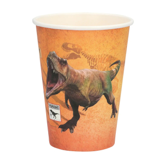 Set 8 Gobelets en papier T-Rex (21 cl)