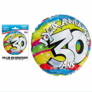 Ballon Holographique 30 Ans