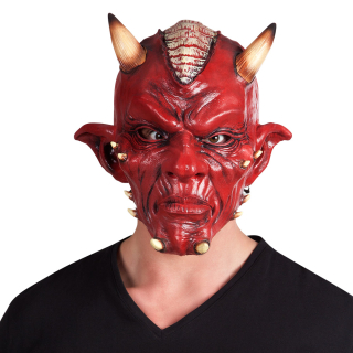 Masque tête latex Diable de luxe