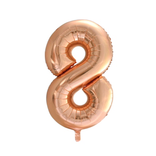 Foilballoon 34" no. 8 rose gold