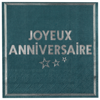 Serviette Star d'un jour Bleu canard