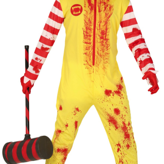 BURGER CLOWN ZOMBIE ADULTES TAILLE L 52-54