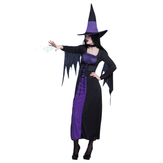 Costume adulte Purple hag