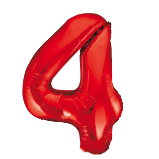 Foilballoon 34" no. 4 red