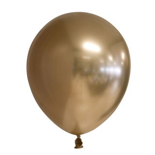 10 Mirror balloons 12" gold