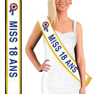 Écharpe "Miss 18ans"