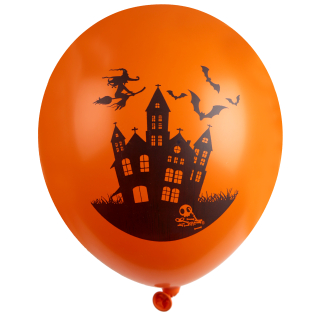 Ballon Maison hantée Orange
