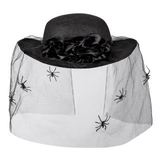 Chapeau Spider widow avec voile
