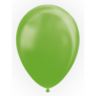 Ballon Vert Citron - Effet Perle