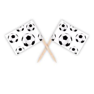 Set 24 Bâtonnets de drapeau Football