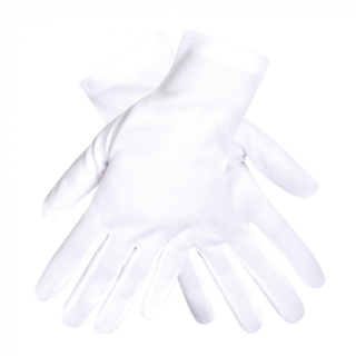 Paire Gants Blanc poignet Basic Taille M/L