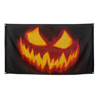 Drapeau polyester Creepy Pumpkin