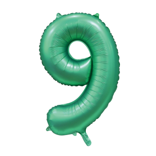 Foilballoon 34" no. 9 satin green