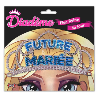 Diadème Future mariée bleu