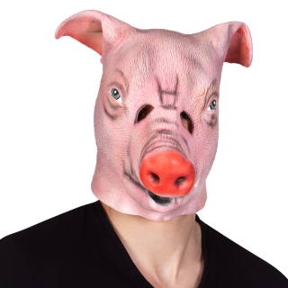 Pc. Masque tête latex Cochon