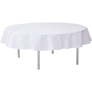 Nappe ronde unie Blanc